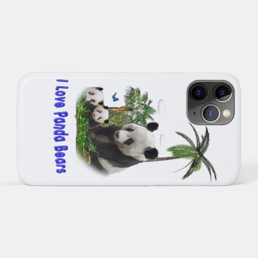 Panda Beren Case-Mate iPhone Case (Achterkant (horizontaal))