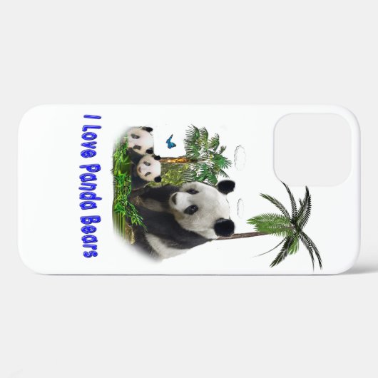 Panda Beren Case-Mate iPhone Case (Achterkant (horizontaal))