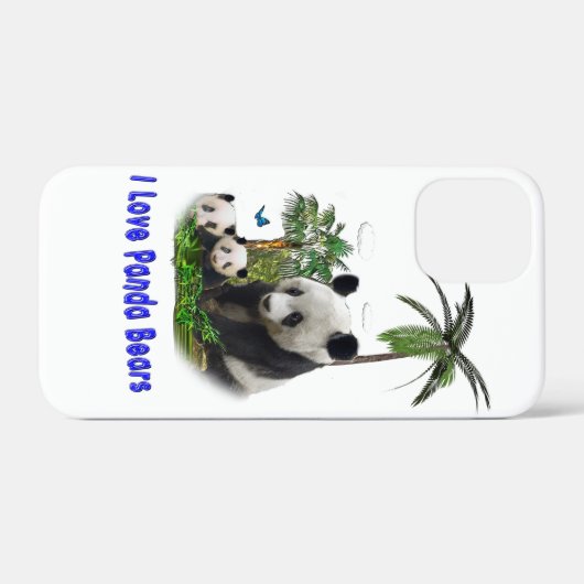 Panda Beren Case-Mate iPhone Case (Achterkant (horizontaal))