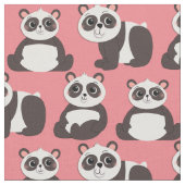 Panda Beren Cute Kinder Stof (Close Up)