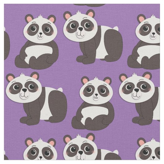 Panda Beren Cute Kinder Stof (Close Up)