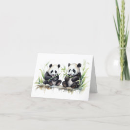 Panda Beren dank u Kaart
