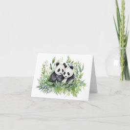 Panda Beren dank u Kaart