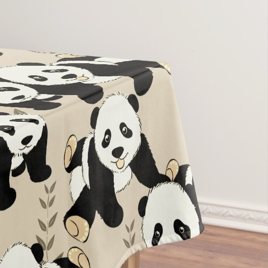 Panda Beren Design Cute Tafelkleed (Voorbeeld)
