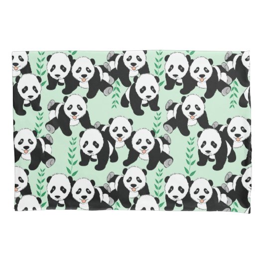 Panda Beren Design Kussensloop (Voorkant)