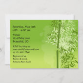 Panda Beren en Bamboe Neutraal Baby shower Uitnodi Kaart (Achterkant)