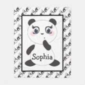 Panda Beren Fleece Deken (Voorkant)