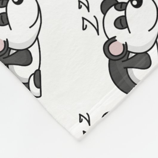 Panda Beren Fleece Deken (Hoek)