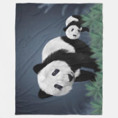 Panda Beren Fleece Deken (Voorkant)