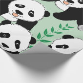 Panda Beren Grafisch Cadeaupapier (Hoek)
