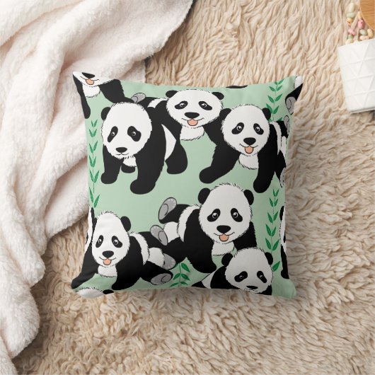 Panda Beren Grafisch Kussen (Deken)