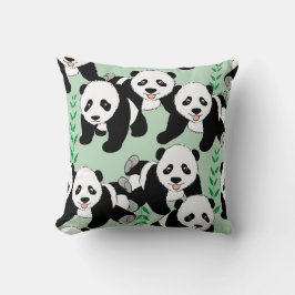 Panda Beren Grafisch Kussen