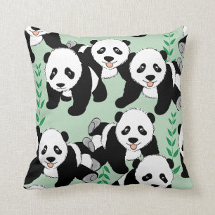 Panda Beren Grafisch Kussen