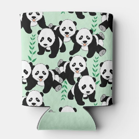 Panda Beren Grafisch om zich aan te passen Blikjeskoeler (Achterkant)