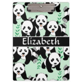 Panda Beren Grafisch om zich aan te passen Klembord (Voorkant)