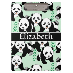 Panda Beren Grafisch om zich aan te passen Klembord