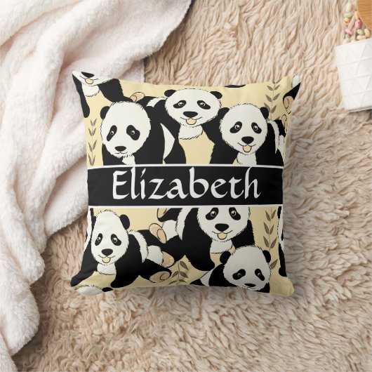 Panda Beren Grafisch om zich aan te passen Kussen (Deken)