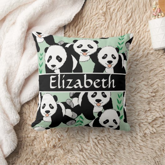 Panda Beren Grafisch om zich aan te passen Kussen (Deken)