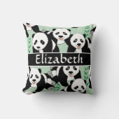 Panda Beren Grafisch om zich aan te passen Kussen (Voorkant)