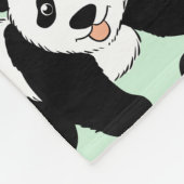 Panda Beren Grafisch Patroon aan Personaliseer Fleece Deken (Hoek)