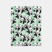 Panda Beren Grafisch Patroon Fleece Deken (Voorkant)