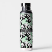 Panda Beren Grafisch Patroon Gepersonaliseerd Waterfles (Links)