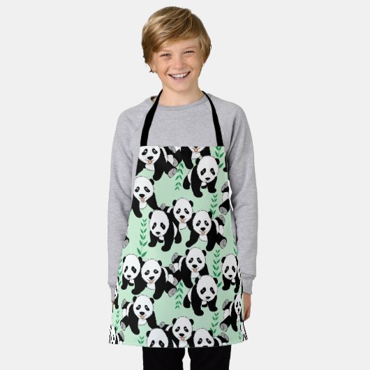 Panda Beren Grafisch Schort (Gedragen)