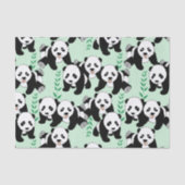 Panda Beren Grafisch Tissuepapier (Voorkant)