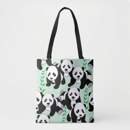 Panda Beren Grafisch Tote Bag (Voorkant)