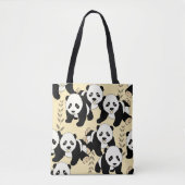 Panda Beren Grafisch Tote Bag (Voorkant)