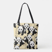 Panda Beren Grafisch Tote Bag (Achterkant)