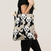Panda Beren Grafisch Tote Bag (Dichtbij)