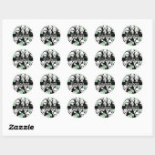 Panda Beren Graphic gepersonaliseerd Ronde Sticker (Vel)
