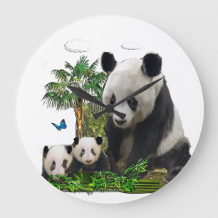 Panda beren grote klok