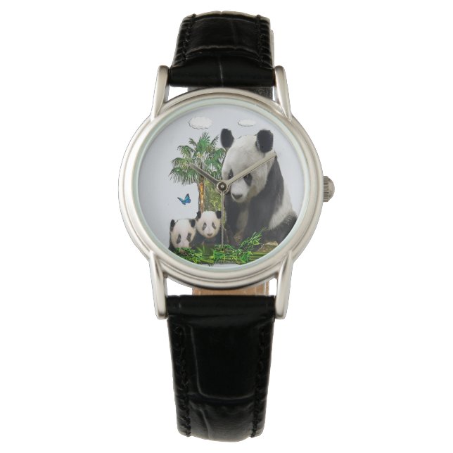 Panda Beren Horloge (Voorkant)