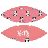 Panda beren houden van roze motief american football (Panelen)