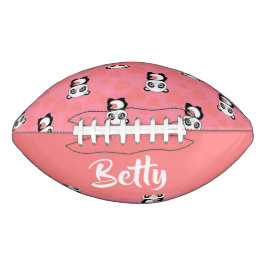 Panda beren houden van roze motief american football
