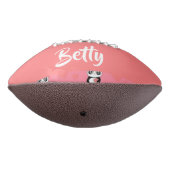 Panda beren houden van roze motief american football (Gedraaid 270)