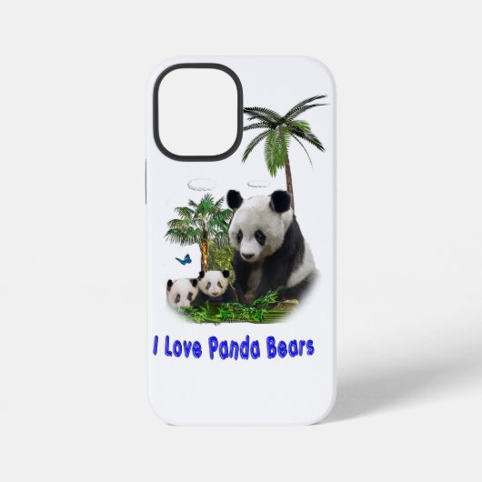 Panda Beren iPhone Hoesje (Achterkant)