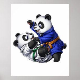 Panda Beren Jiu-Jitsu Poster