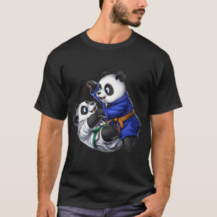 Panda Beren Jiu-Jitsu Worstelaars T-shirt