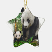 Panda Beren Keramisch Ornament (Links)