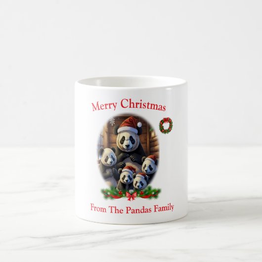 Panda Beren kerst Mok (Center)