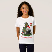 Panda beren Kerst T-Shirt (Voorkant volledig)