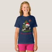 Panda beren Kerstmis T-Shirt (Voorkant volledig)