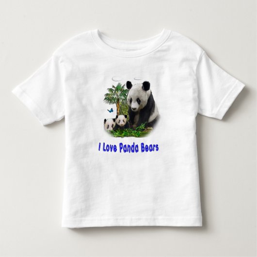 Panda Beren Kinder Shirts (Voorkant)