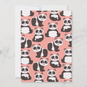 Panda Beren klagen Kinder 1e verjaardag Kaart (Achterkant)