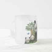 Panda beren matglas koffiemok (Voorkant links)