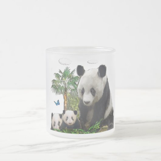 Panda beren matglas koffiemok (Center)