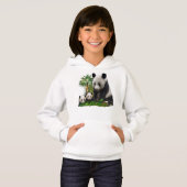 Panda-Beren meisjes t-shirts (Voorkant volledig)
